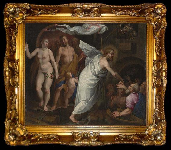 framed  Pablo de Cespedes Descenso de Cristo al Limbo, ta009-2